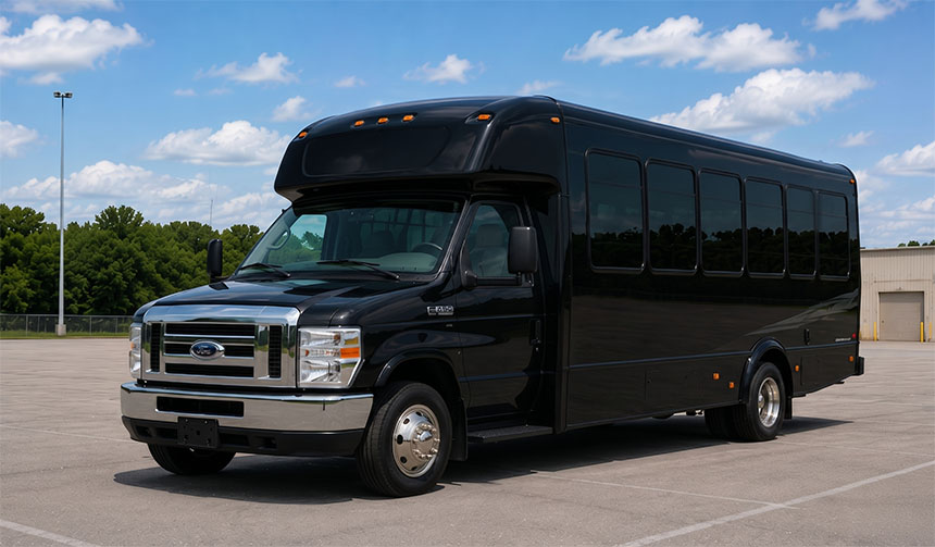 20-passenger minibus available for charter in Vallejo, CA